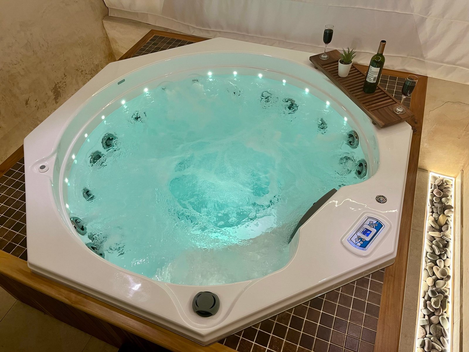 área de jacuzzi en Sierra Nevad