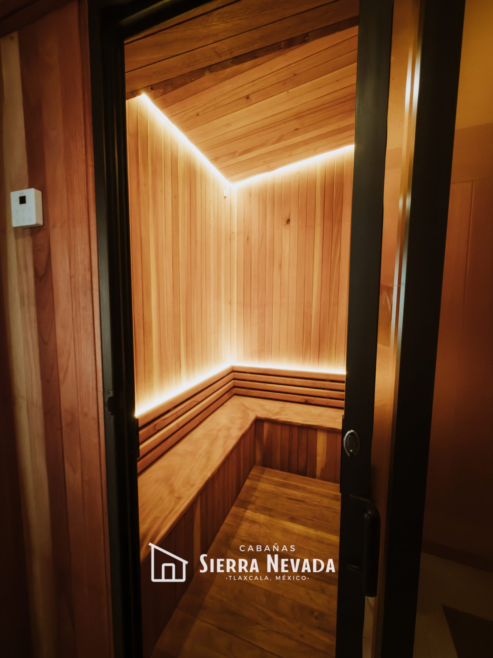 Sauna en complejo de SPA de Sierra Nevada, Tlaxcala, México